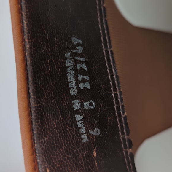 Vintage 70's 80's Tall Cognac Brown Heeled Boots - Picture 10 of 14